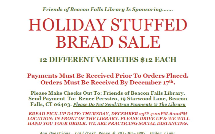Holiday Stuffed Bread Sale