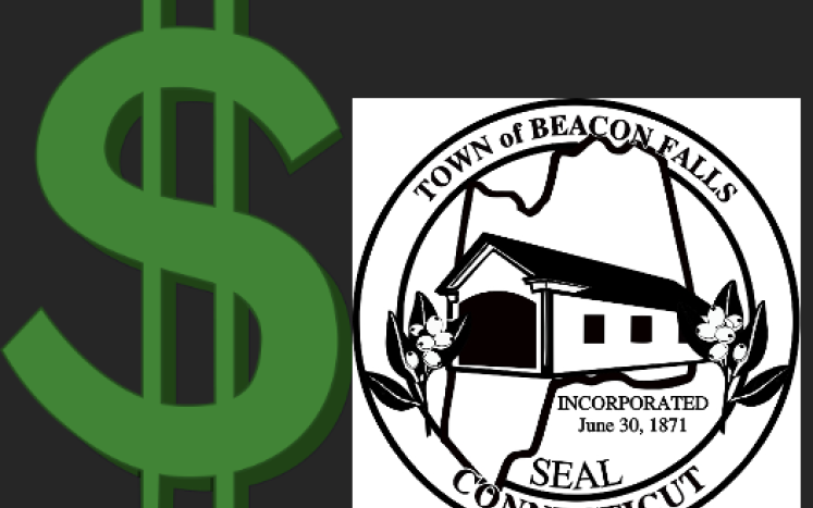 dollar sign and town seal